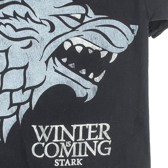 GAME OF THRONES STARK WINTER IS COMING SHORT SLEEVED TEE-SHIRT - Picture 3 of 5